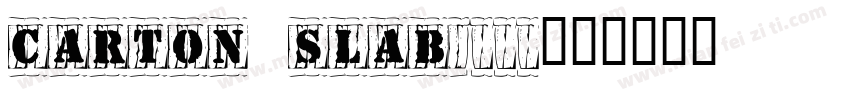 Carton Slab1000字体转换